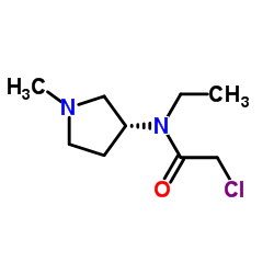 2-Chloro-N-ethyl-N-[(3R)-1-methyl-3-pyrrolidinyl]acetamide Structure