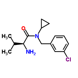 N-(3-Chlorobenzyl)-N-cyclopropyl-L-valinamide结构式