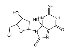 4,8-dihydro-4-hydroxy-8-oxo-2'-deoxyguanosine结构式