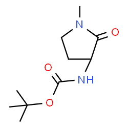 tert-Butyl N-(1-methyl-2-oxopyrrolidin-3-yl)carbamate structure