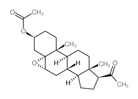 Pregnan-20-one,3-(acetyloxy)-5,6-epoxy-, (3b,5a,6a)- Structure