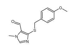 4-[[(4-methoxyphenyl)methyl]thio]-1-methyl-1H-imidazole-5-carbaldehyde Structure