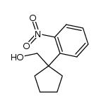 (1-(2-nitrophenyl)cyclopentyl)methanol Structure