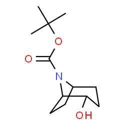 8-boc-2-羟基-8-氮杂双环[3.2.1]辛烷结构式