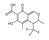 6-hydroxy-3,5-dimethyl-8-oxo-4-(trifluoromethyl)-3,4-dihydroisochromene-7-carboxylic acid Structure