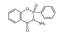 3-Amino-2-oxo-2-phenyl-2,3-dihydro-2λ5-benzo[e][1,3,2]oxazaphosphinin-4-one Structure