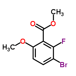 Methyl 3-bromo-2-fluoro-6-methoxybenzoate Structure