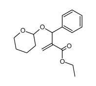 2-[Phenyl-(tetrahydro-pyran-2-yloxy)-methyl]-acrylic acid ethyl ester Structure