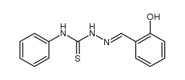 2-[(2-hydroxyphenyl)methylene]hydrazine-N-(phenyl)carbothioamide Structure