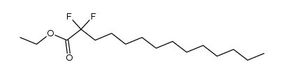 2,2-Difluoroheptacosanoic acid, ethyl(ester)结构式