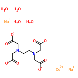 Ethylenediaminetetraacetic Acid Disodium Cobalt Salt Hydrate structure