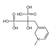 2-(N-Methyl-3-pyridinyl)-1-hydroxyethylidene bisphosphonic acid Structure