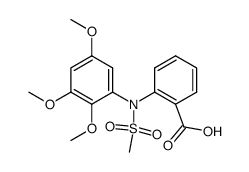 2-(N-(2,3,5-trimethoxyphenyl)methylsulfonamido)benzoic acid结构式