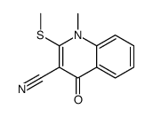 1-methyl-2-methylsulfanyl-4-oxoquinoline-3-carbonitrile Structure