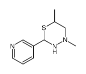 3,4,5,6-Tetrahydro-4,6-dimethyl-2-(3-pyridinyl)-2H-1,3,4-thiadiazine structure