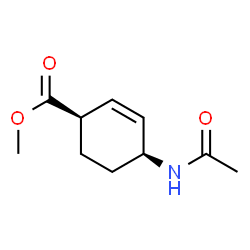 2-Cyclohexene-1-carboxylicacid,4-(acetylamino)-,methylester,cis-(9CI) Structure