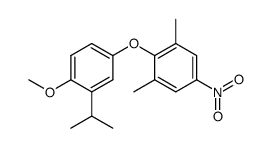 3,5-dimethyl-4-(3'-isopropyl-4'-methoxyphenoxy)-nitrobenzene结构式