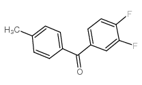 3,4-DIFLUORO-4'-METHYLBENZOPHENONE结构式