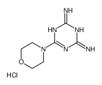 6-morpholin-4-yl-1,3,5-triazine-2,4-diamine,hydrochloride Structure