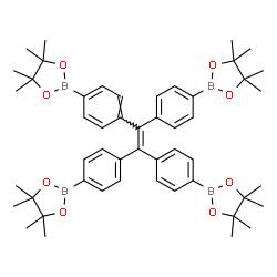 1,1,2,2-tetrakis(4-(4,4,5,5-tetramethyl-1,3,2-dioxaborolan-2-yl)phenyl)ethene structure