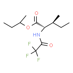 N-(Trifluoroacetyl)-L-isoleucine 1-methylpropyl ester structure