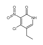 4-chloro-5-ethyl-3-nitropyridin-2(1H)-one结构式