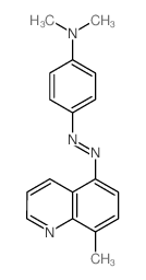 8′-METHYL-5′-(p-DIMETHYLAMINOPHENYL-AZO)QUINOLINE结构式