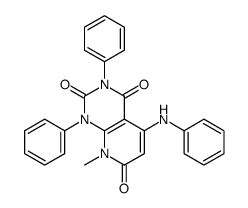 5-anilino-8-methyl-1,3-diphenylpyrido[2,3-d]pyrimidine-2,4,7-trione结构式