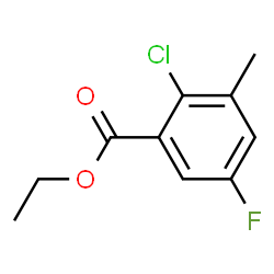 Ethyl 2-chloro-5-fluoro-3-methylbenzoate Structure