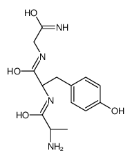 (2S)-N-(2-amino-2-oxoethyl)-2-[[(2S)-2-aminopropanoyl]amino]-3-(4-hydroxyphenyl)propanamide结构式