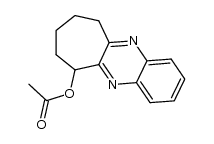 6-acetoxy-7,8,9,10-tetrahydro-6H-cyclohepta[b]quinoxaline结构式