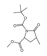 Methyl (2S,4R)-1-(tert-butoxycarbonyl)-4-methylpyroglutamate图片