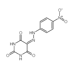 5-[(4-nitrophenyl)hydrazinylidene]-1,3-diazinane-2,4,6-trione结构式