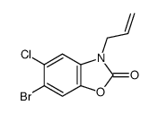 3-Allyl-6-bromo-5-chlorobenzoxazol-2(3H)-one Structure