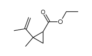 ethyl (E,Z)-2-isopropenyl-2-methylcyclopropanecarboxylate Structure