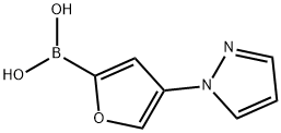 4-(1H-Pyrazol-1-yl)furan-2-boronic acid structure