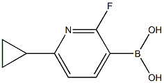 2-Fluoro-6-(cyclopropyl)pyridine-3-boronic acid structure