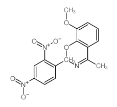 Acetophenone,2',3'-dimethoxy-, (2,4-dinitrophenyl)hydrazone (8CI) Structure