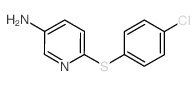 6-[(4-CHLOROPHENYL)SULFANYL]-3-PYRIDINYLAMINE structure