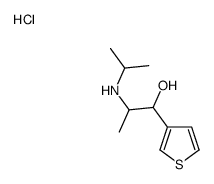 2-(propan-2-ylamino)-1-thiophen-3-ylpropan-1-ol,hydrochloride结构式