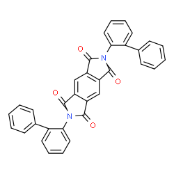 2,6-Di(2-biphenylyl)benzo[1,2-c:4,5-c']dipyrrole-1,3,5,7(2H,6H)-tetrone结构式