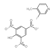 3-fluoro-4-methyl-pyridine; 2,4,6-trinitrophenol结构式