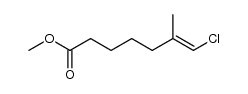 (E)-methyl 7-chloro-6-methylhept-6-enoate Structure