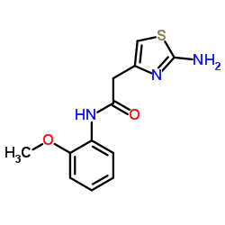 2-(2-Amino-1,3-thiazol-4-yl)-N-(2-methoxyphenyl)acetamide Structure