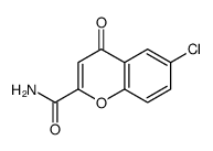 6-chloro-4-oxo-4H-1-Benzopyran-2-carboxamide Structure