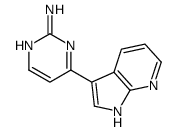 4-(1H-pyrrolo[2,3-b]pyridin-3-yl)pyrimidin-2-amine structure