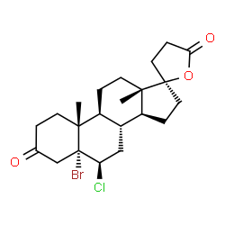 5α-bromo-6β-chloro-3-oxopregnane-21,17α-carbolactone picture