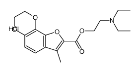 2-(diethylamino)ethyl 7-methyl-2,3-dihydrofuro[3,2-h][1,4]benzodioxine-8-carboxylate,hydrochloride结构式