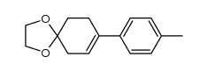 8-(4-methyl-phenyl)-1,4-dioxaspiro[4.5]dec-7-ene结构式