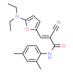 2-Propenamide,2-cyano-3-[5-(diethylamino)-2-furanyl]-N-(2,4-dimethylphenyl)- structure